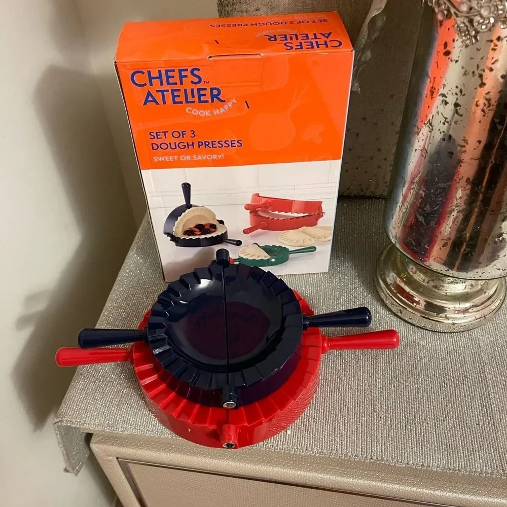 Set of 3 dough presses